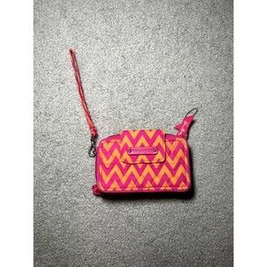 NWOT Vera Bradley Wristlet Wallet | Pink/Orange Zigzag
